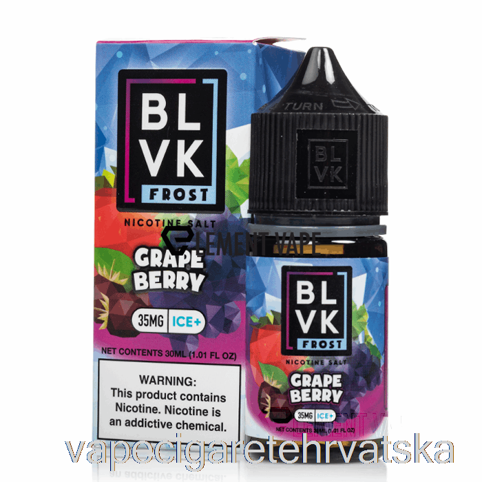 Vape Cigarete Bobice Grožđa - Blvk Frost Soli - 30ml 50mg